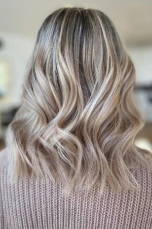 Best blonde balayage mid length