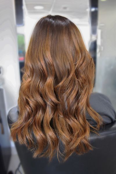 Brunette balayage hair colour