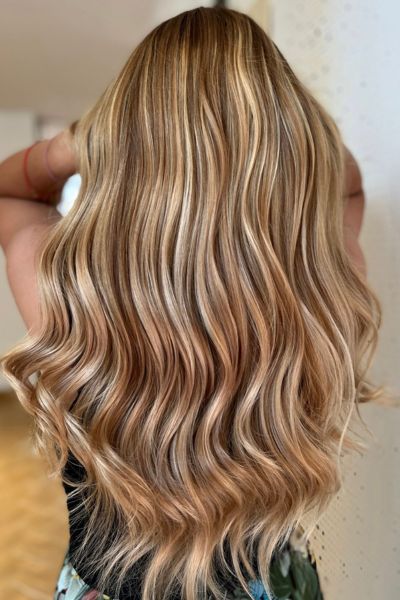 Strawberry blonde balayage