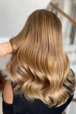 Warm blonde balayage  - 1
